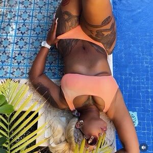 Vibrant Orange Bikini Set